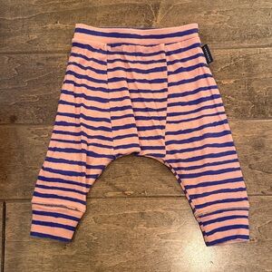 Burberry Pink and Blue Striped Baby Pants